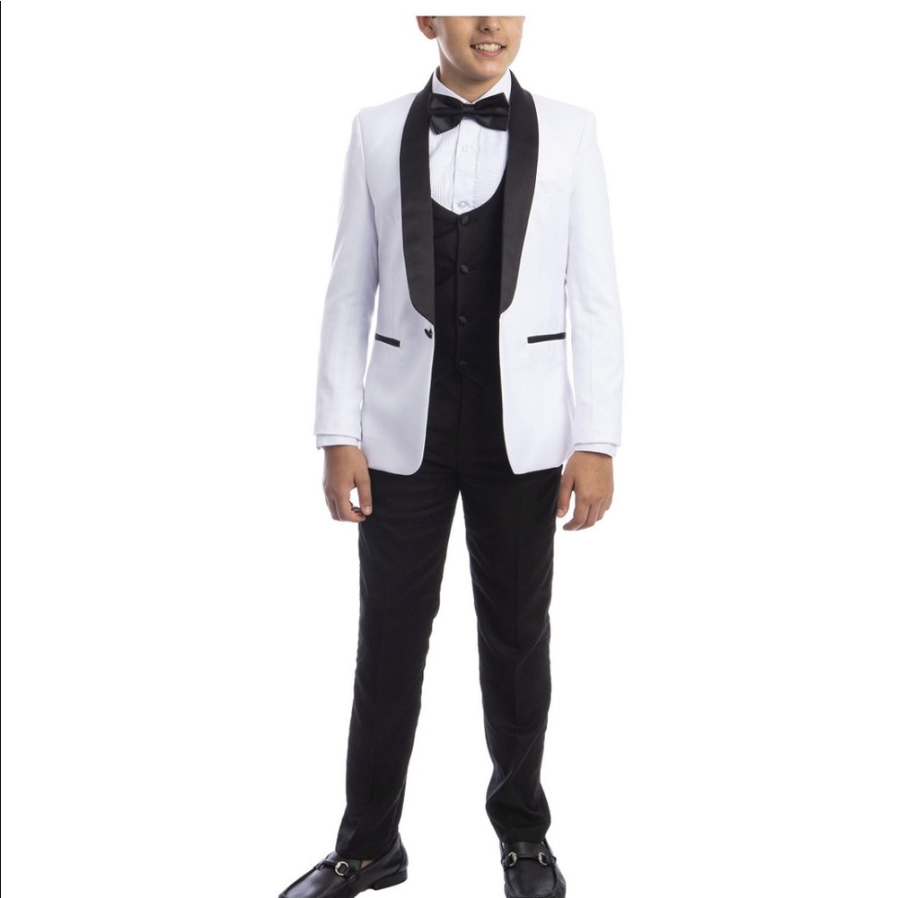 Toddler tuxedo suit 5 piece